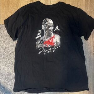 Micheal Jordan Last Dance T Shirt Black Size XL